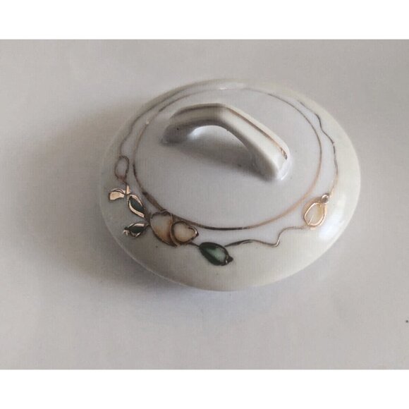 Nippon Hand-Painted Floral with Gold Trim Sugar Bowl & Creamer Set - Picture 9 of 13